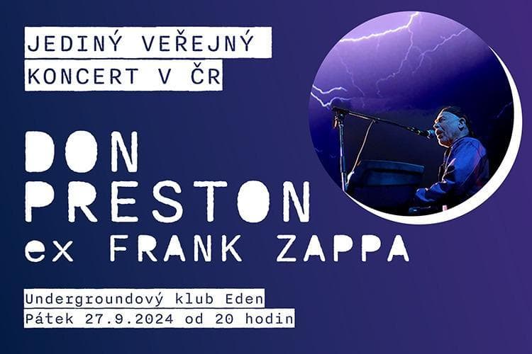 DON PRESTON ex Frank Zappa koncert v Edenu