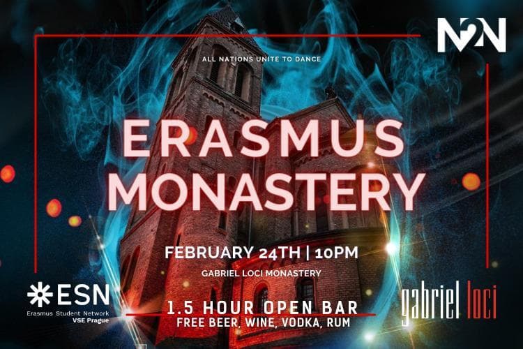 ERASMUS MONASTERY FESTIVAL + OPEN BAR