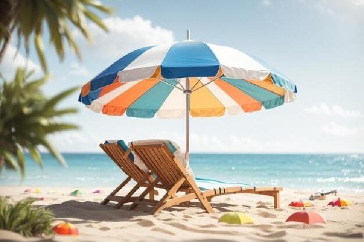 Beach Bliss: Chairs & Umbrellas