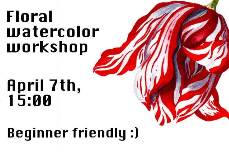 Floral watercolor workshop